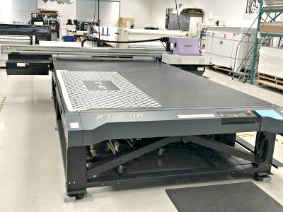Mimaki JFX500-2131 UV Flatbed Inkjet Printer (used) Item # UE-091020G (Texas)