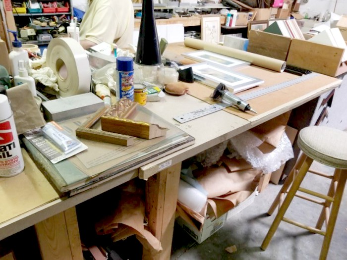 Picture Framing Equipment Lot: Seal Masterpiece Press, Milwaukee Saw, Logan Mat Cutter, & Supplies (Used) Item # UE-091620E (Ohio)