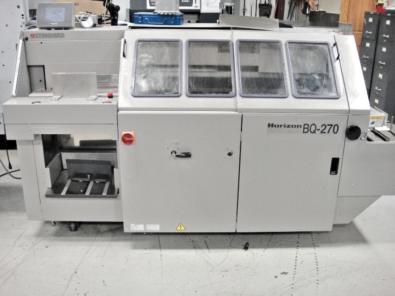 Horizon BQ 270 Perfect Binder for Sale, Bindery Equipment