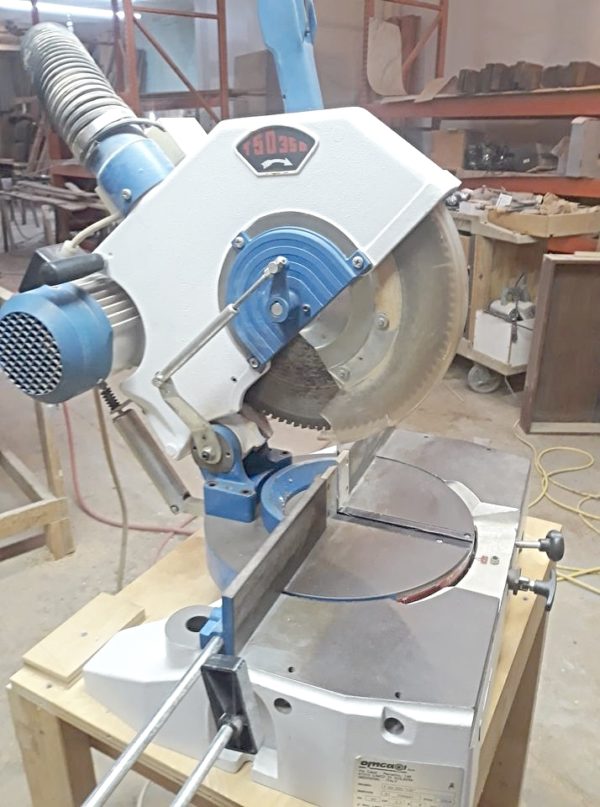 Used OMGA T50 350 Pneumatic Precision Miter Chop Saw