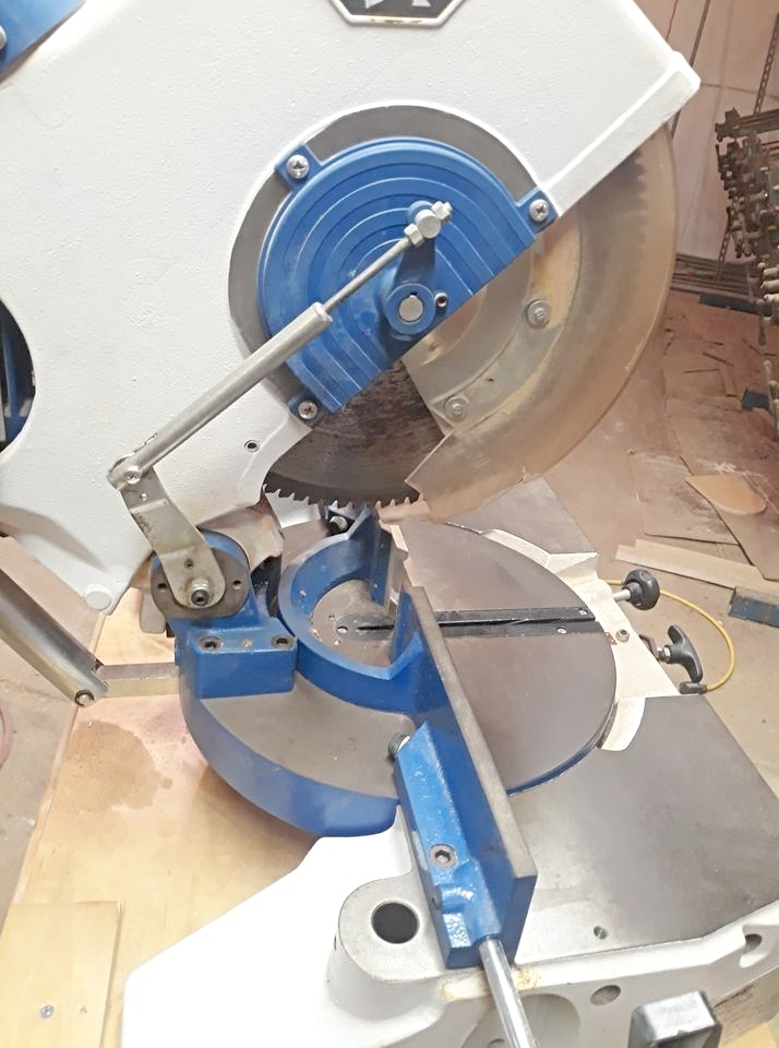 Used OMGA T50 350 Pneumatic Precision Miter Chop Saw