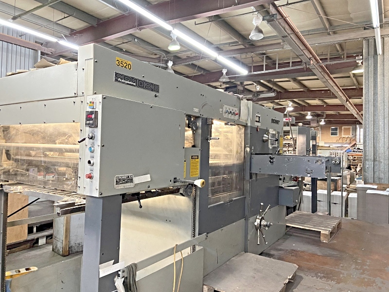 Used Bobst SP 102 E Die Cutter w/ Stripping for Sale