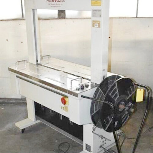 Auto Pac AuotPac 300 Pac Strapping Products Inc. Arch Type Power Strapping Machine (Used) Item # UE-011422B (Ohio)