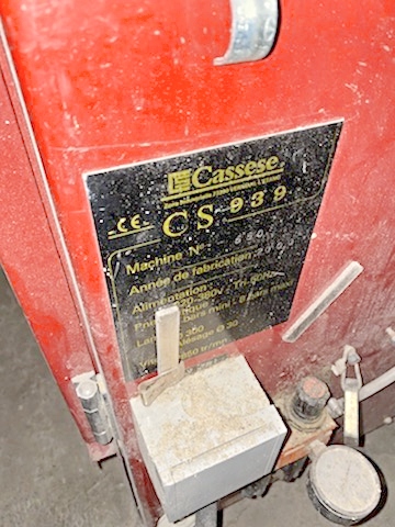 Equipment Lot: Cassese CS939 Double Miter Saw & Cassese CS299M Frame Joiner (used) Item # UE-021921B (New York)