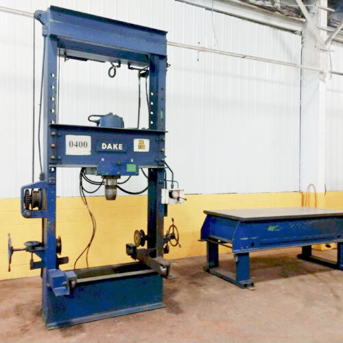 Dake Traveling H-Frame Hydraulic Straightening Press (used) Item # UE-012022C (Ohio)