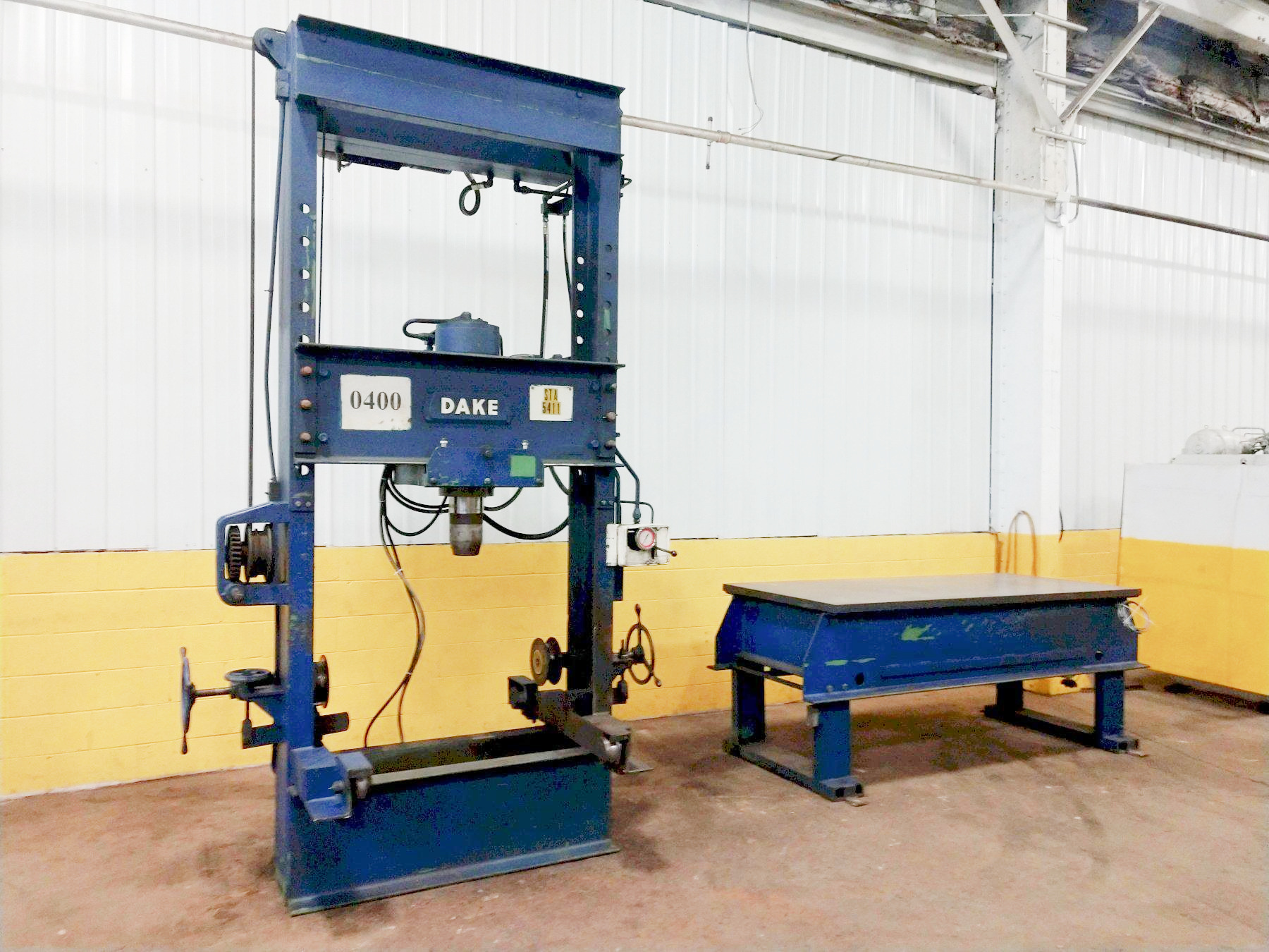Dake Traveling H-Frame Hydraulic Straightening Press (used) Item # UE-012022C (Ohio)