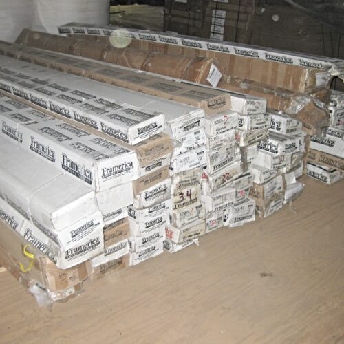 Bulk Lot: Assorted Glass, Picture Frame Moulding & Supplies (used) Item # UE-022321B (Alabama)