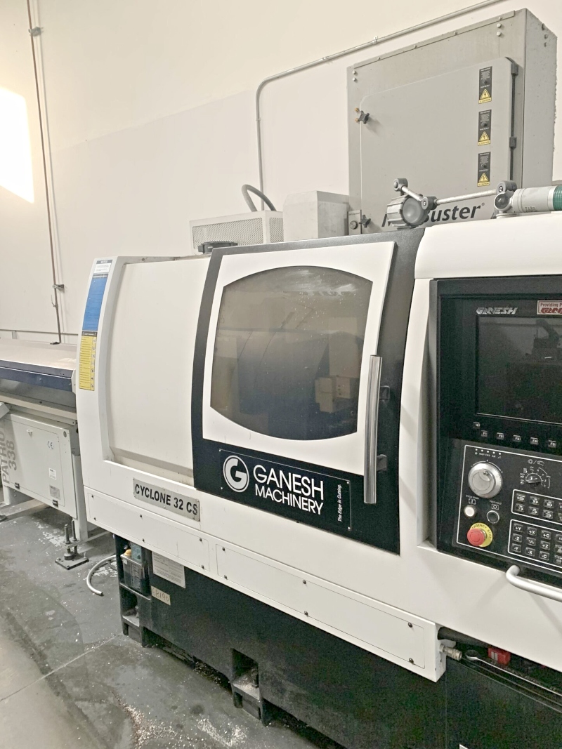 Ganesh Cyclone 32 CS CNC Swiss Lathe (Used) Item # UE-032521A (Arizona)