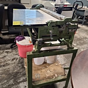 Mounting Equipment Lot: Potdevin W36 Rotary Press & Potdevin NTZ32 Cold Gluer (used) Item # UE-050321C (North Carolina)
