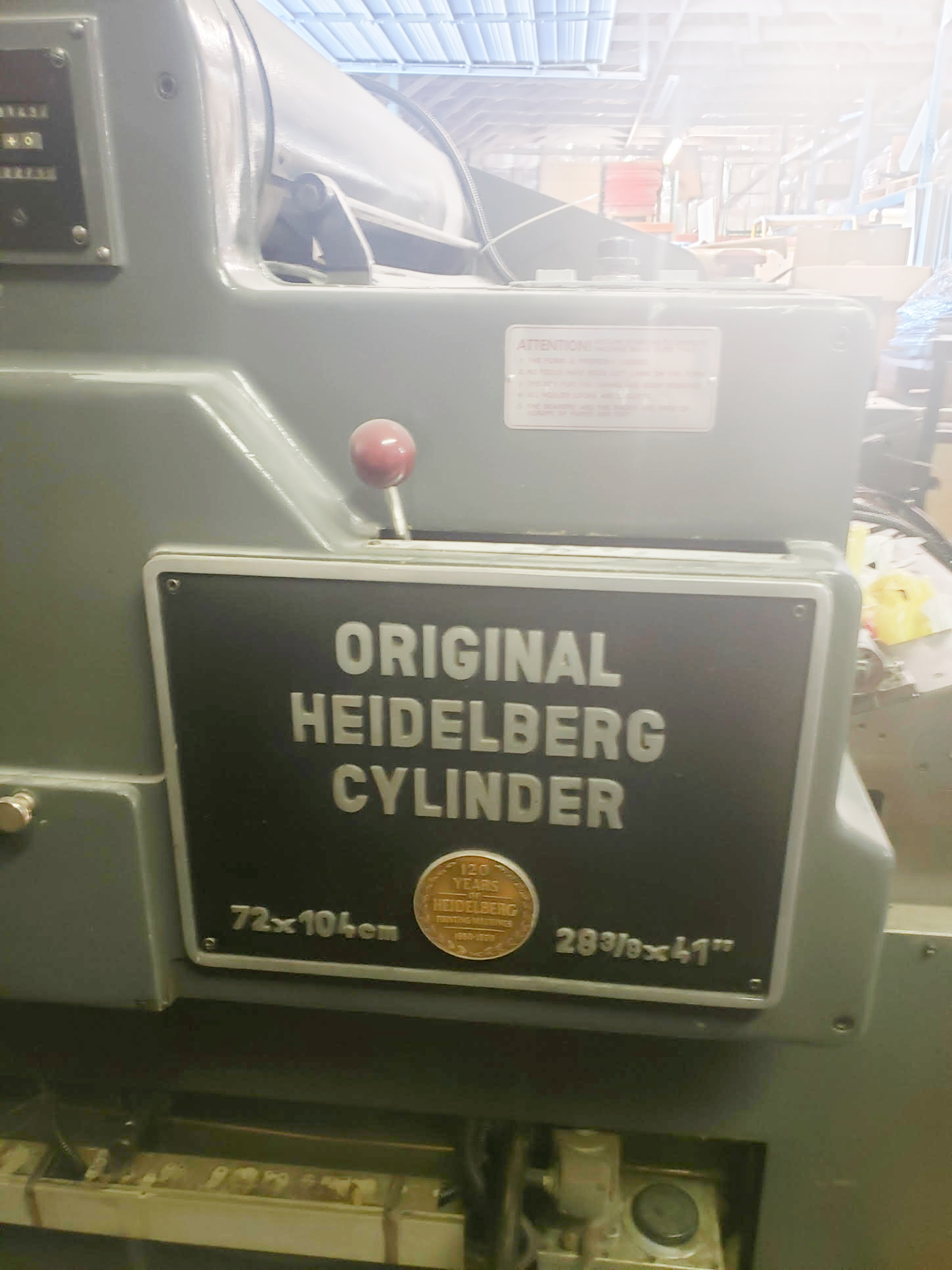Heidelberg 28 x 41″ SGS Die Cutter (used) Item # UE-011922F (West Coast, USA)
