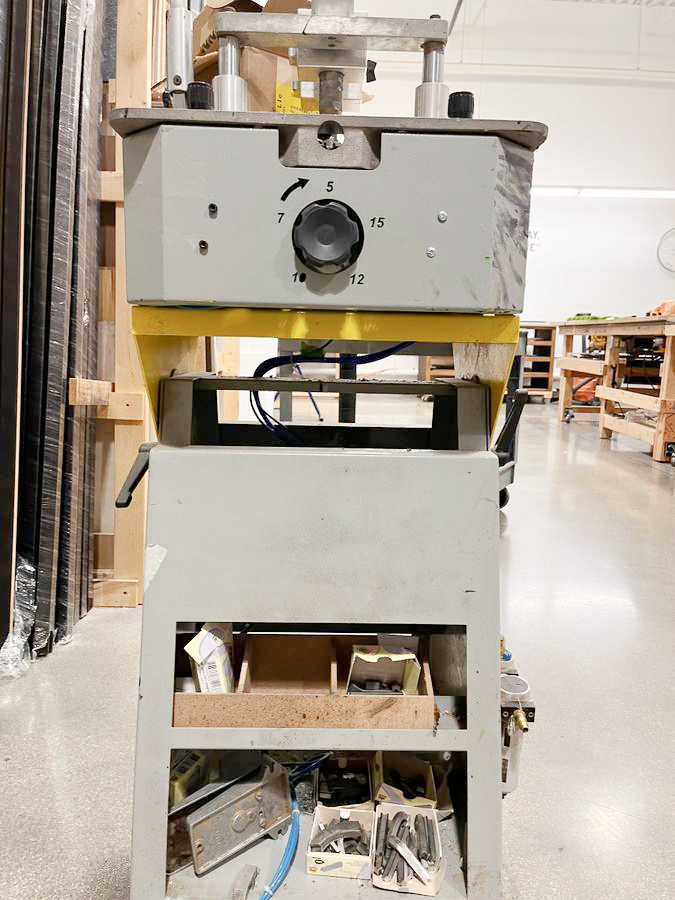 Equipment Lot: Inmes IM-5P Underpinner Joiner & Pistorius MN-200 Double Miter Saw (used) Item # UE-010422A (Rhode Island)