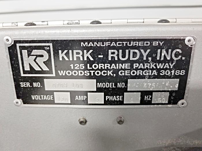 Kirk Rudy 475 Mini Turn Over (used) Item # UE-032921G (North Carolina)