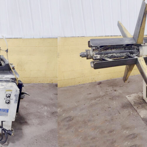 Mecon Double End Pull Off Uncoiler & Powered Straightener (used) Item # UE-011322M (Ohio)