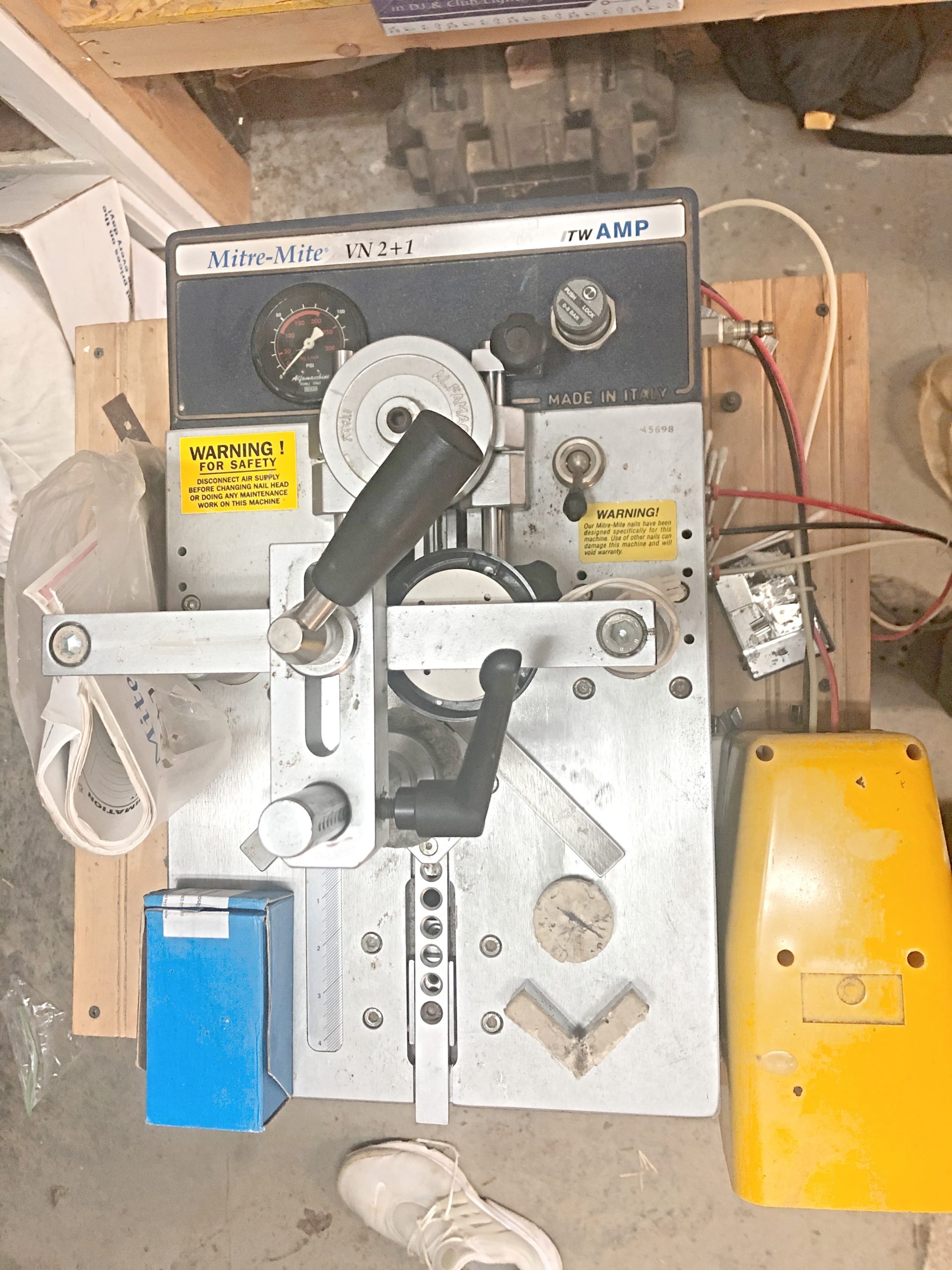 Picture Framing Equipment Lot: Mitre Mite VN2+1 Vnailer, CTD D20 Saw, Fletcher 2100 Cutter & Supplies (used) Item # UE-030521G (Tennessee)