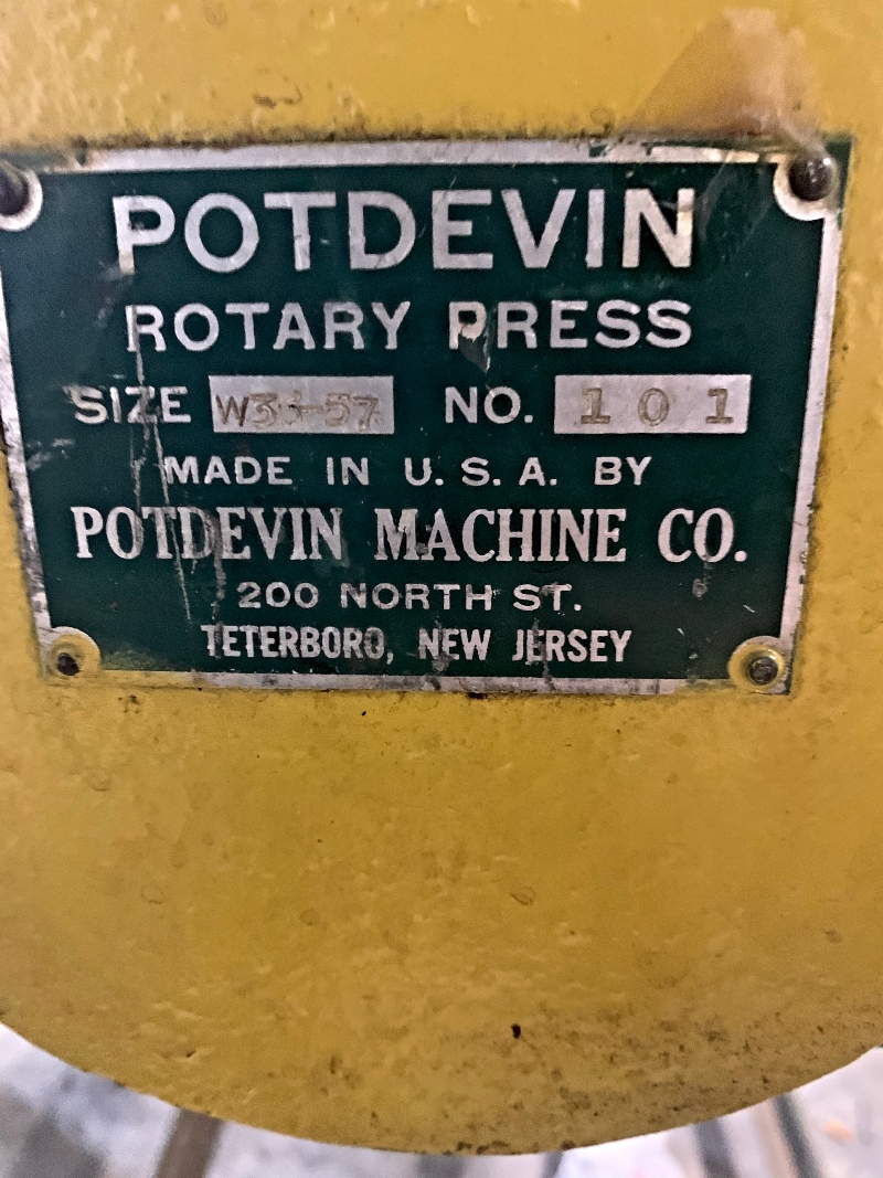 Mounting Equipment Lot: Potdevin NTZ36 Gluers & Potdevin W36 Rotary Press (used) Item # UE-022321A (New York)