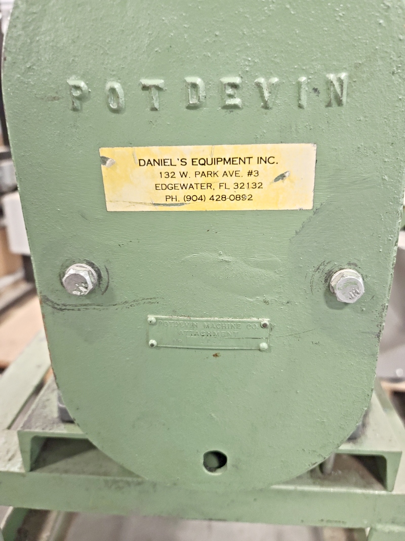 Mounting Equipment Lot: Potdevin W36 Rotary Press & Potdevin NTZ32 Cold Gluer (used) Item # UE-050321C (North Carolina)