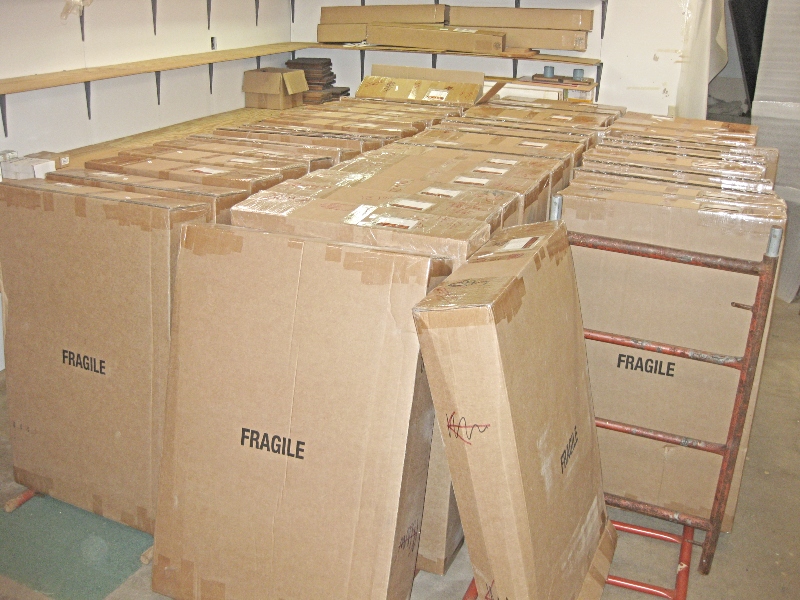 Bulk Lot: Assorted Glass, Picture Frame Moulding & Supplies (used) Item # UE-022321B (Alabama)