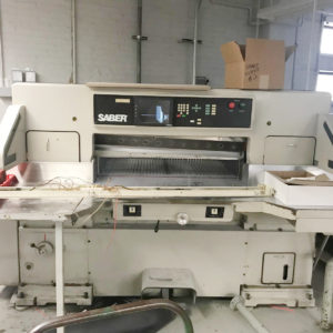 Saber Model S-115 45" Paper Cutter (used) Item # UE-062221B (Michigan)