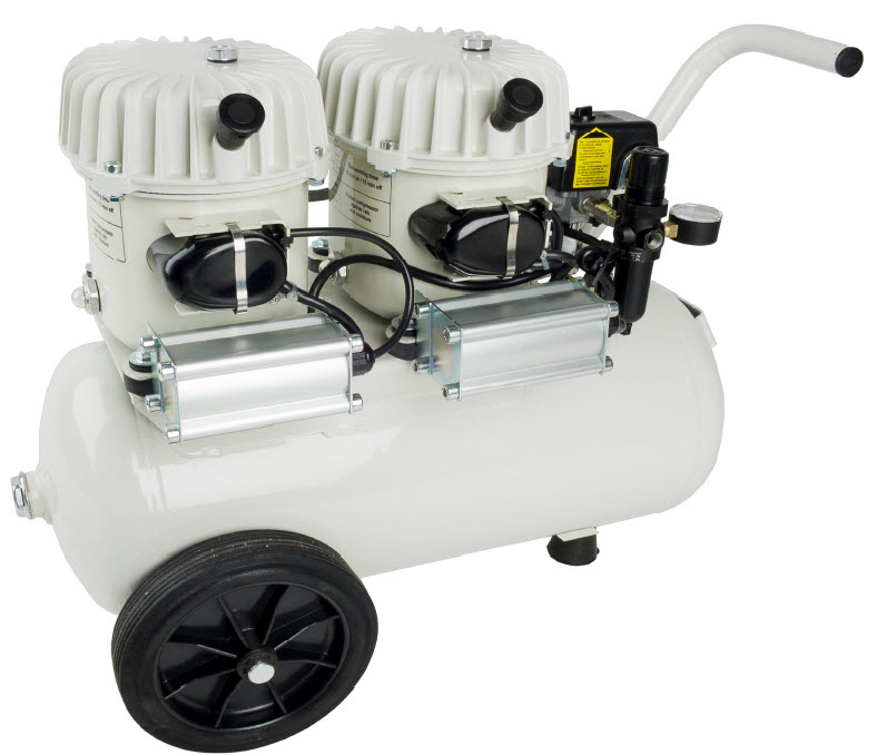 Silent Air Compressor Model 100/24 AL (New w/ Warranty) Item # NE-032521A