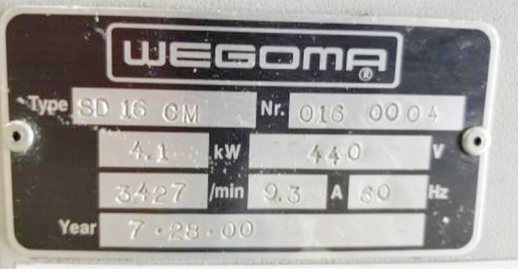 Wegoma Double Miter Saw (Used) Item # UE-011022A (Wisconsin)