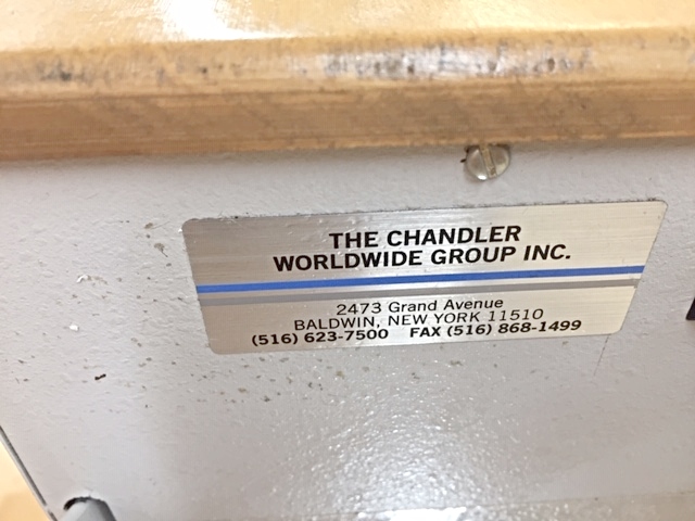 Chandler Swatch-Master Model MP20 & Chandler Model CD1R Swatch Drill (used) Item # UE-101920B (Florida)