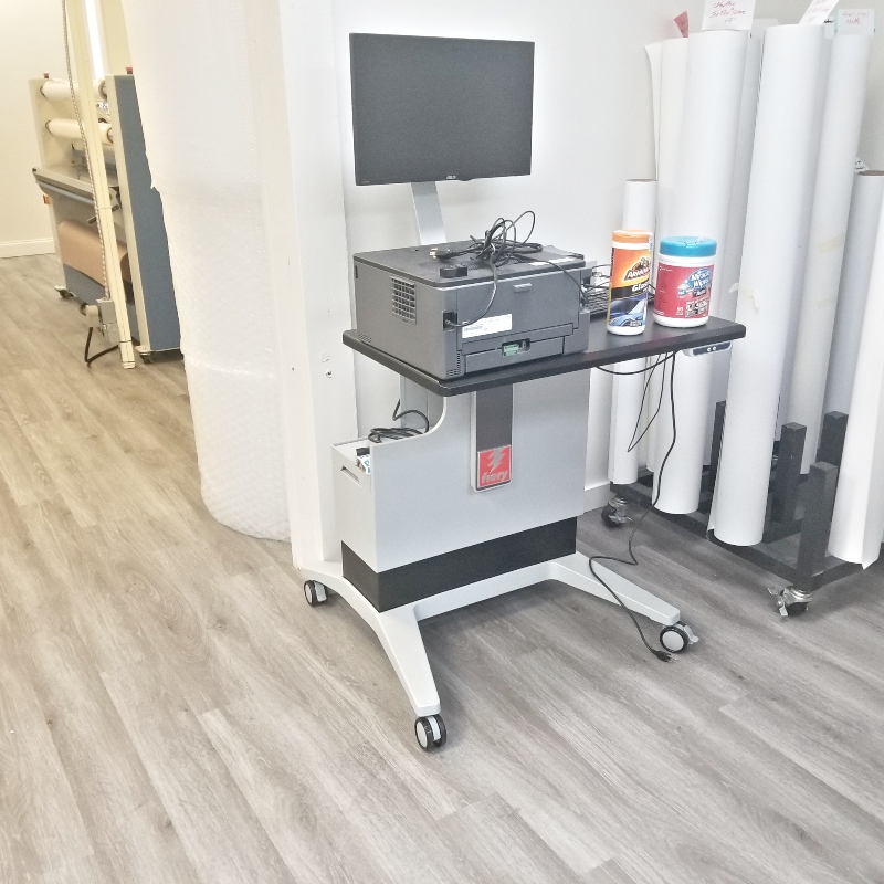 Equipment Lot: SureColor S40600 Printer, Seal Laminator, Fletcher 3100 & Supplies (Used) Item # UE-112420B (New Jersey)
