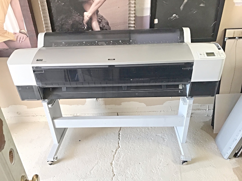 Equipment Lot: Epson Printer, Vacuseal 4468H Vacuum Press, ITW AMP VN42 Vnailer, Morso Chopper & Supplies  (Used) Item # UE-011321A (California)