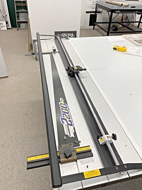 Equipment Lot: Vacuseal 4468H Vacuum Press, Fletcher 3000 Cutter, Fletcher 2200 Cutter & Supplies  (Used) Item # UE-010621A (Wisconsin)