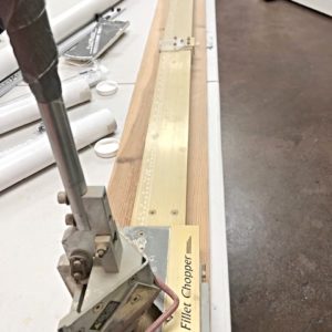 Fletcher Fillet Cutter / Chopper & FilletMaster Measurement System / Guide to Cut Fillet for Framing (used) Item # UE-010821A (California)