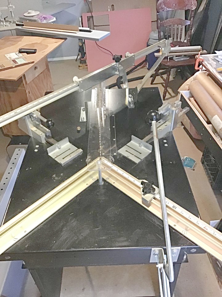 Equipment Lot: Inmes IM-5P Underpinner, Frame Square Miter Saw, Fillet Cutter & Supplies  (Used) Item # UE-011221A (Alabama)