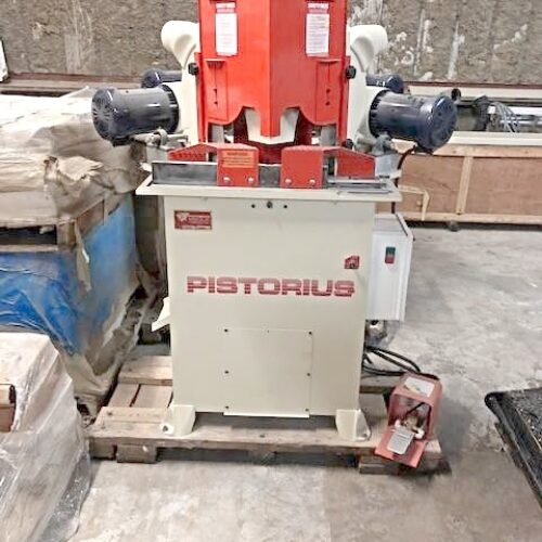 Equipment Lot: Pistorius EMN-14 Double Mitre Saws (Used) Item # UE-012021A (Houston,Texas)