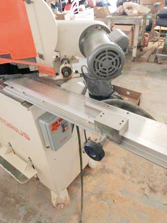 Equipment Lot: Pistorius EMN-12 Double Miter Saw & Supplies (Used) Item # UE-021022E (Knoxville, Tennessee)