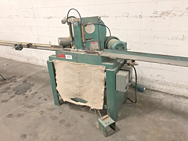Equipment Lot: Pistorius MN200 Double Miter Saw & ITW AMP VN4+E2 Programmable Frame Joiner (used) Item # UE-011421A (Indiana)