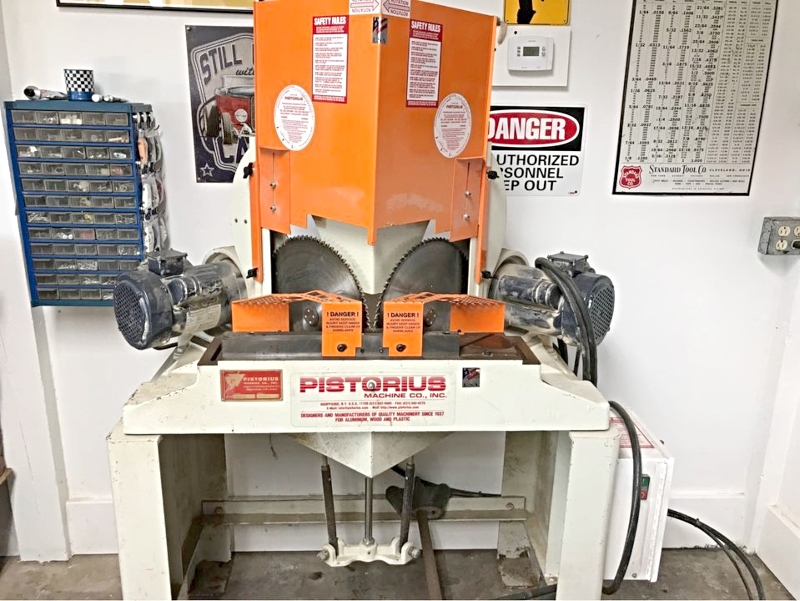 Equipment Lot: Pistorius MN-300 Double Miter Saw & Mitre Mite VN42 Vnailer (Used) Item # UE-122920A (Indiana)