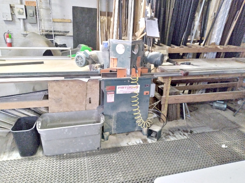 Equipment Lot: Pistorius EMN-14 Miter Saw, Mitre Mite VN2+1 Vnailer, Thumbnailer & Dust Collector (Used) Item # UE-121620B (Connecticut)