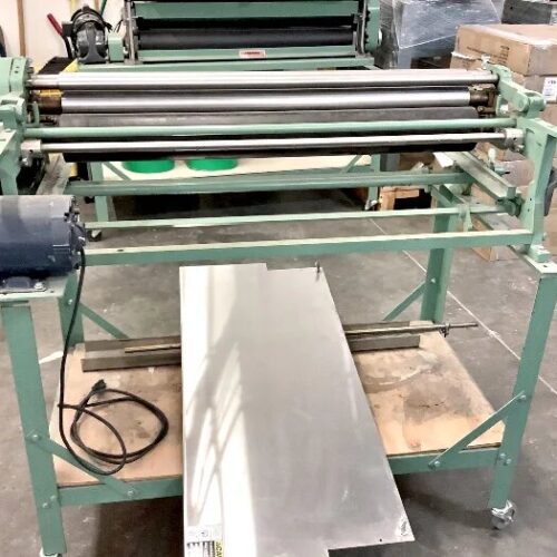 Picture Framing Equipment Lot: Potdevin Rotary Press, Potdevin Gluer, Mitre Mite Vnailer & Supplies (Used) Item # UE-110220A (Arizona)