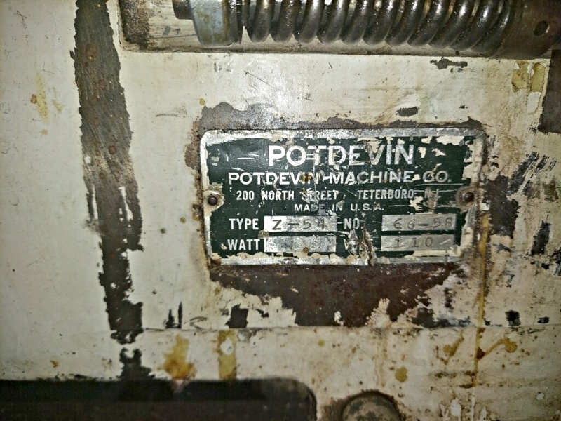 Potdevin Z54 Cold Gluer (used) Item # UE-121120C (Missouri)