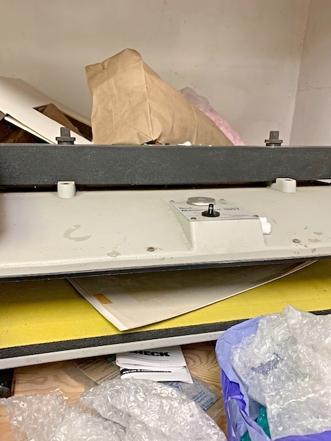 Picture Framing Equipment Lot: Seal Masterpiece 500T Press, Fletcher 3000 Cutter & Esterly Speed Mat Cutter (Used) Item # UE-113020B (Massachusetts)