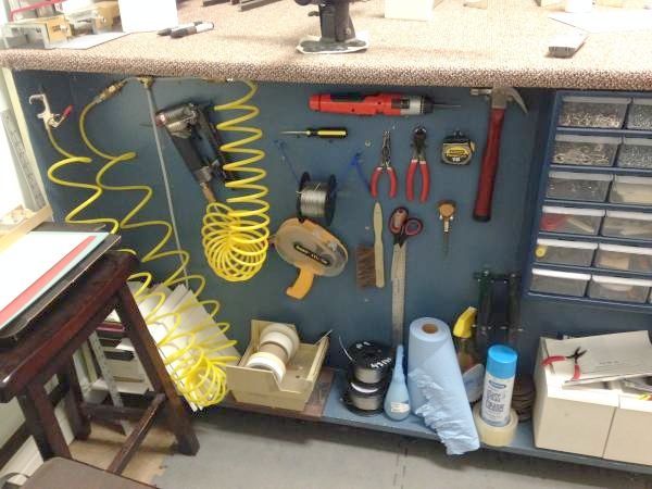 Picture Framing Equipment Lot: Wizard 8000 CMC Mat Cutter, Mitre Mite VN42 Vnailer, Fletcher 3000 Cutter, Fletcher 2100 Cutter & Supplies (Used) Item # UE-111320D (Georgia)