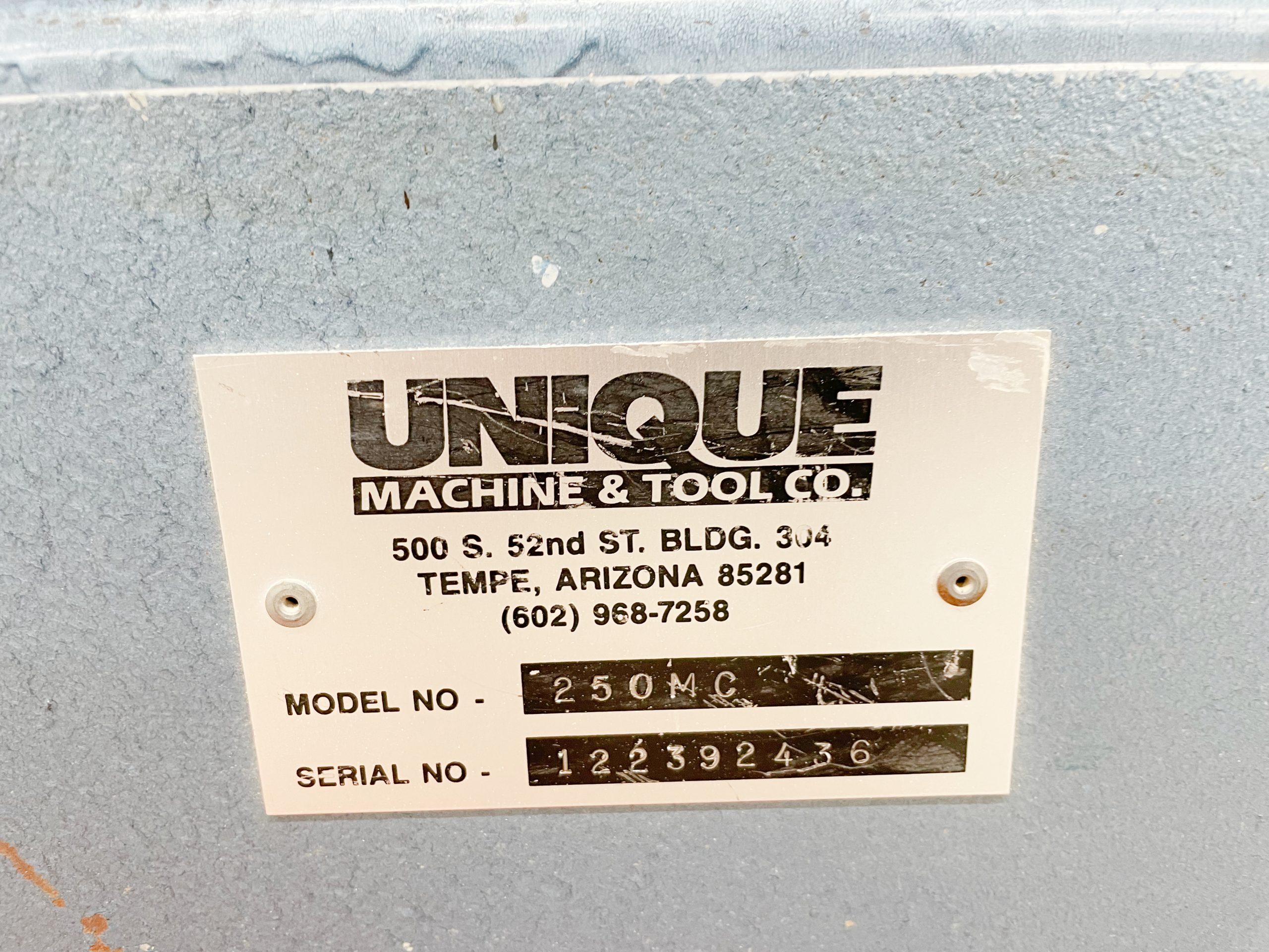 Unique 250MC Door Machine (Used) Item # UE-021822B (Indiana)