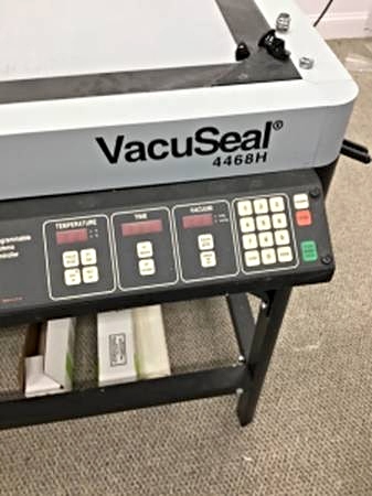 Equipment Lot: Vacuseal 4468H Vacuum Press, Fletcher 3000 Cutter, Fletcher 2200 Cutter & Supplies  (Used) Item # UE-010621A (Wisconsin)