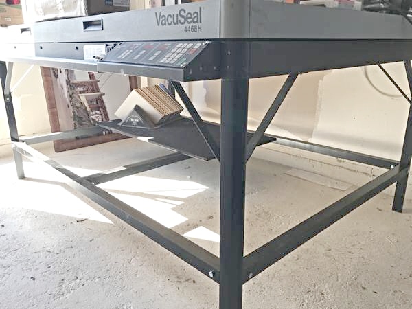 Equipment Lot: Epson Printer, Vacuseal 4468H Vacuum Press, ITW AMP VN42 Vnailer, Morso Chopper & Supplies  (Used) Item # UE-011321A (California)