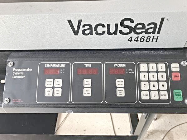Equipment Lot: Epson Printer, Vacuseal 4468H Vacuum Press, ITW AMP VN42 Vnailer, Morso Chopper & Supplies  (Used) Item # UE-011321A (California)