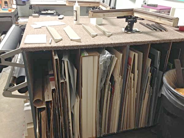 Picture Framing Equipment Lot: Wizard 8000 CMC Mat Cutter, Mitre Mite VN42 Vnailer, Fletcher 3000 Cutter, Fletcher 2100 Cutter & Supplies (Used) Item # UE-111320D (Georgia)