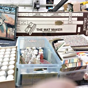 Lot: Assorted Picture Framing Supplies & Tools (used) Item # AMB-13 (NJ)