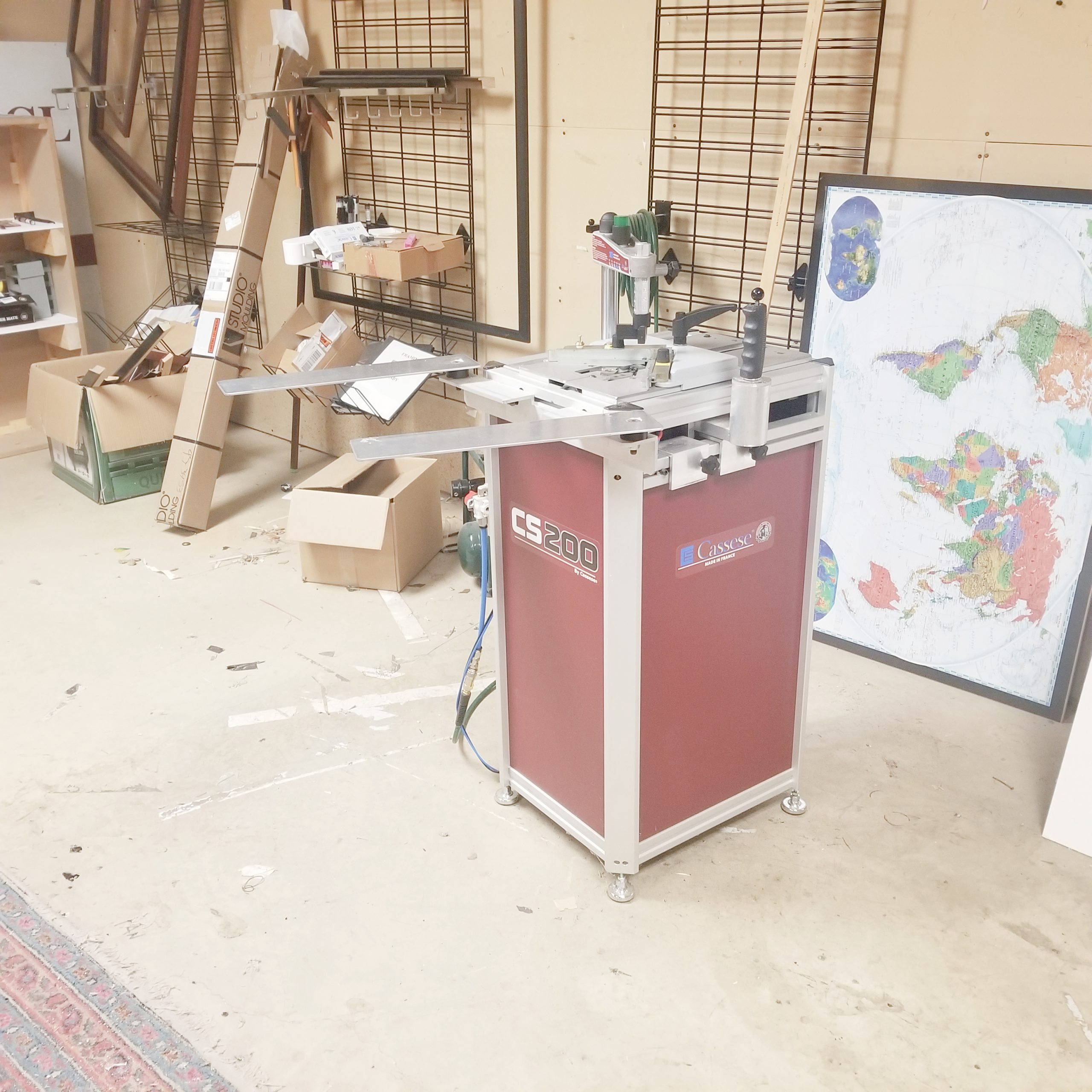 Equipment Lot: Cassese CS200 Underpinner, Inmes Saw, Esterly Cutter & Milwaukee 6410 Panel Saw (used) Item # UE-072121A (New Jersey)