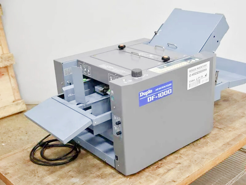 Duplo DF-1000 Air Suction Folding Machine (used) Item # UE-032822A (Ohio)