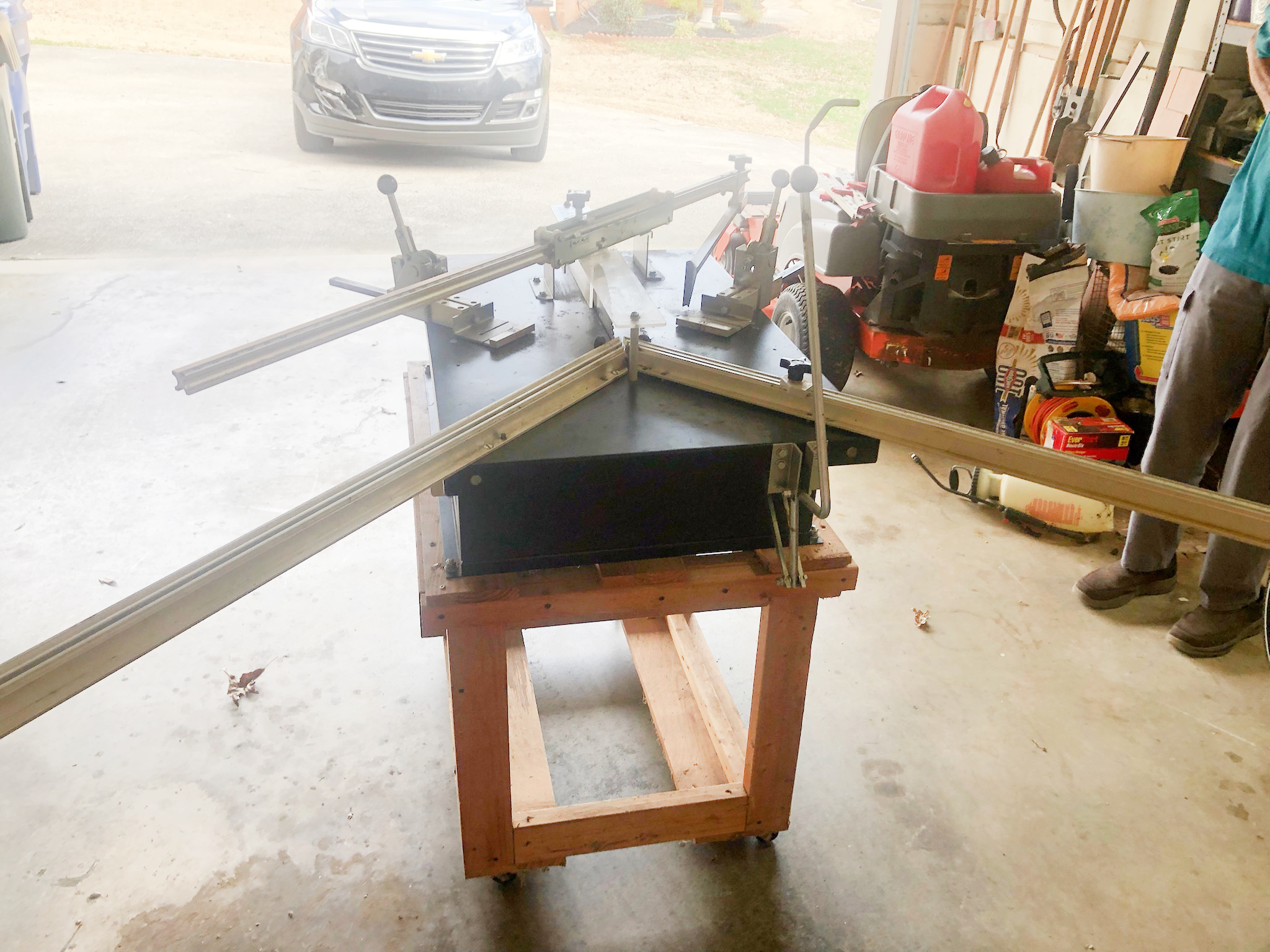 Equipment Lot: Frame Square Model 1000 Miter Saw & Fletcher 2100 Mat Cutter (Used) Item # UE-030422C (Alabama)