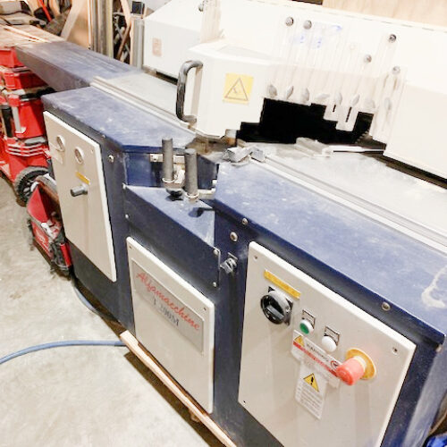 Picture Framing Equipment Lot: Alfamacchine / ITW AMP 200T Double Miter Saw w/ Dust Collector, Miter Mite VN42 Underpinner, Fletcher Wall Cutter, Fletcher Mat Cutter, C&H 48