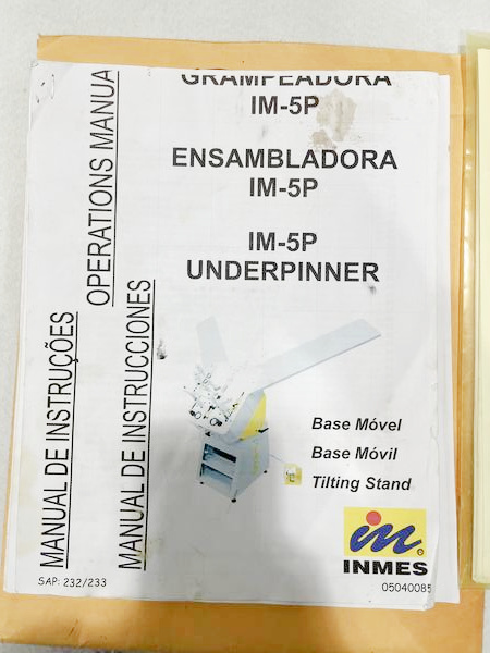 Equipment Lot: Inmes IM-5P Underpinner Joiner & Pistorius MN-200 Double Miter Saw (used) Item # UE-010422A (Rhode Island)